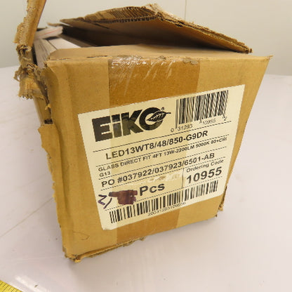 EiKO LED13WT8/48/850-G9DR Glass Direct Fit 4' LED Tube 13W-2200LM Lot Of 21