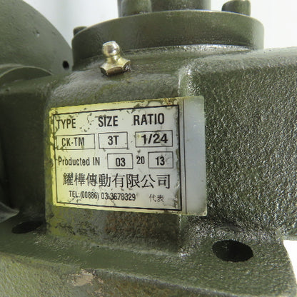 Yao Hua CK-TM 3-Ton Worm Gear Machine Screw Jack 1/24 Ratio