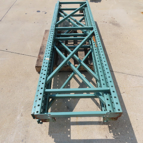 24" Wide x 93" Tall Tear Drop Pallet Racking Upright Lot Of 4
