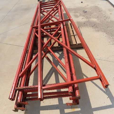 Paltier 27-1/2" x 120" Tall Keyhole Pallet Racking Uprights Lot Of 5