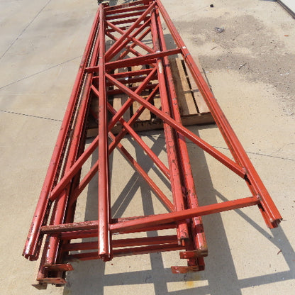 Paltier 27-1/2" x 120" Tall Keyhole Pallet Racking Uprights Lot Of 5