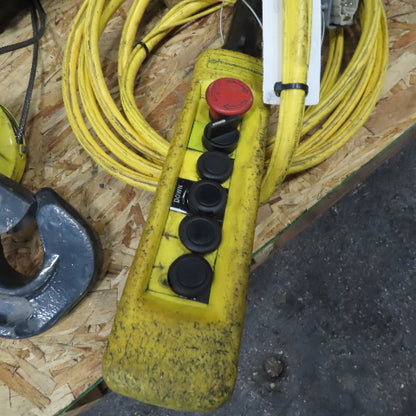 R&M Spacemaster 2 Ton Wire Rope Hoist 10' Lift 20/3.3FPM 460V W/ Power Trolley