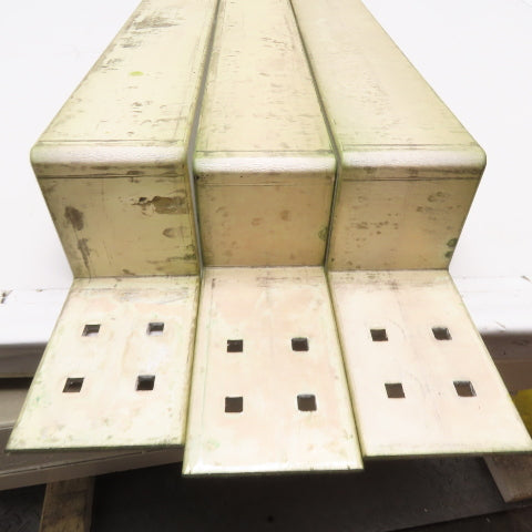4" Wide Aluminum Bus Bar Off Set 52" OAL Lot Of 3