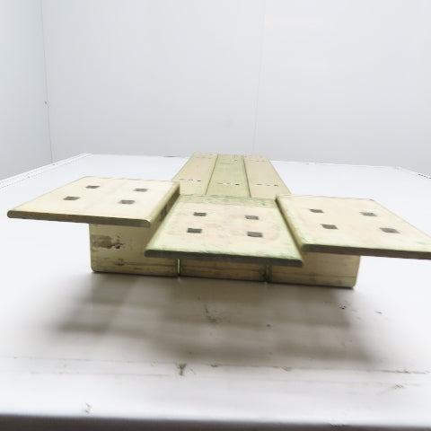 4" Wide Aluminum Bus Bar Off Set 52" OAL Lot Of 3