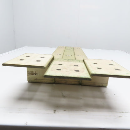 4" Wide Aluminum Bus Bar Off Set 61" OAL Lot Of 3