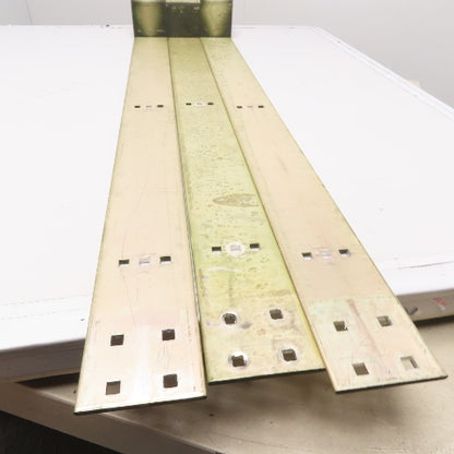 4" Wide Aluminum Bus Bar Off Set 61" OAL Lot Of 3