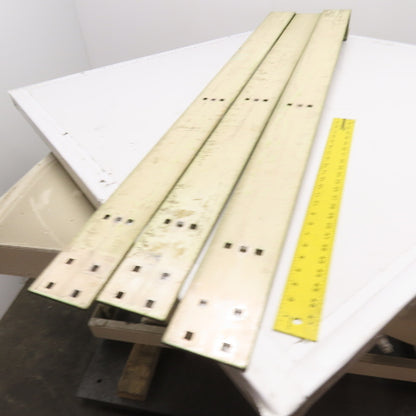 4" Wide Aluminum Bus Bar Off Set 61" OAL Lot Of 3