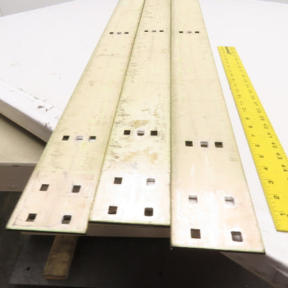 4" Wide Aluminum Bus Bar Off Set 61" OAL Lot Of 3