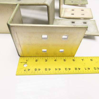 4" Wide Aluminum Bus Bar Off Set 34" OAL Lot Of 4