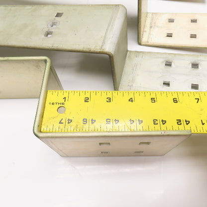 4" Wide Aluminum Bus Bar Off Set 34" OAL Lot Of 4