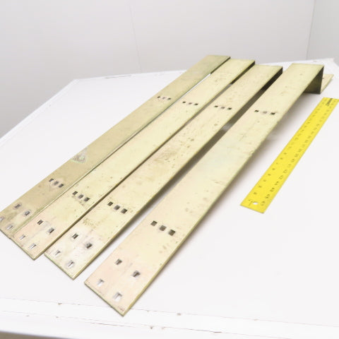 4" Wide Aluminum Bus Bar Off Set 43" OAL Lot Of 4