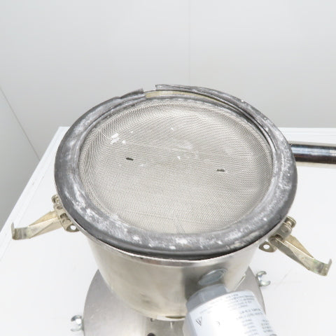 Bulk Powder Unloader Funnel W/ Dust Extraction Hood & PLS2-E-1-1 Level Switch