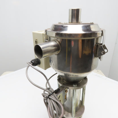 Bulk Powder Granule Unloader Funnel W/ Dust Extraction Hood & Level Sensors