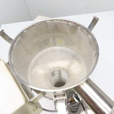 Bulk Powder Granule Unloader Funnel W/ Dust Extraction Hood & Level Sensors
