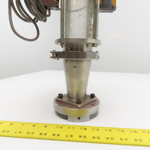 Bulk Powder Granule Unloader Funnel W/ Dust Extraction Hood & Level Sensors