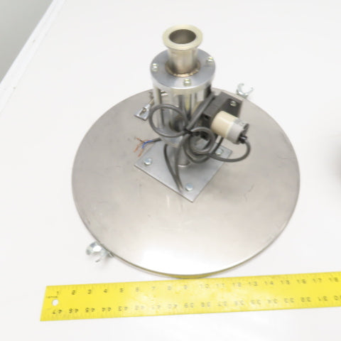 Bulk Powder Granule Unloader Funnel W/ Dust Extraction Hood & Level Sensor