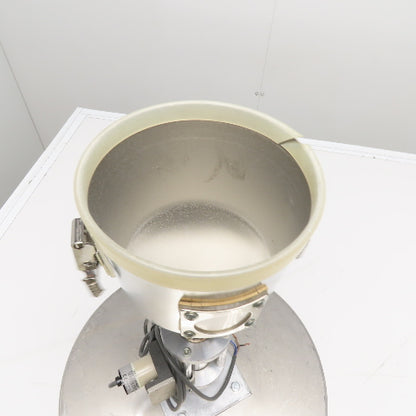 Bulk Powder Granule Unloader Funnel W/ Dust Extraction Hood & Level Sensor