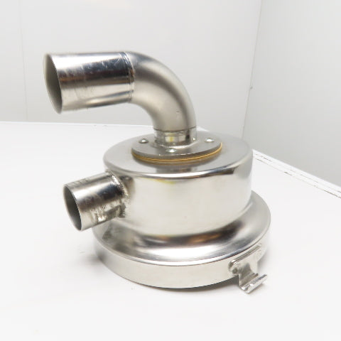 Bulk Powder Granule Unloader Funnel W/ Dust Extraction Hood & Level Sensor