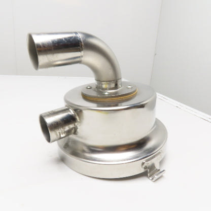 Bulk Powder Granule Unloader Funnel W/ Dust Extraction Hood & Level Sensor