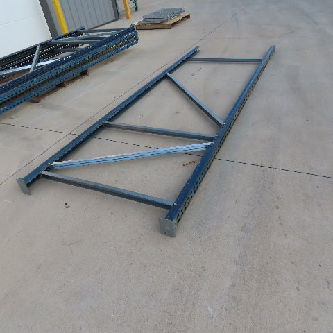 Interlake H-315 48" x 12' Tall Tear Drop Bolt Together Pallet Racking Upright