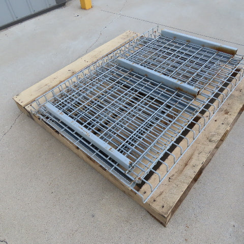 24" x 40" Double Waterfall Pallet Rack Shelf Decking Used Lot Of 6