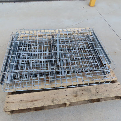 24" x 40" Double Waterfall Pallet Rack Shelf Decking Used Lot Of 6