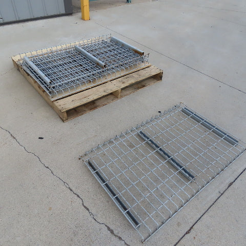 24" x 40" Double Waterfall Pallet Rack Shelf Decking Used Lot Of 6