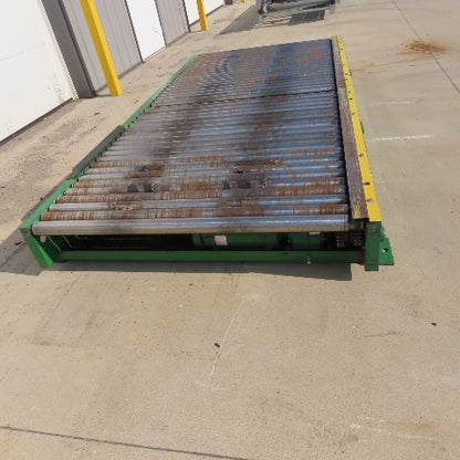 52" Wide x 10' Long Chain Drive Pallet Conveyor 190VDC Tested 15FPM@75VDC