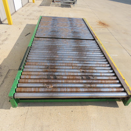 52" Wide x 10' Long Chain Drive Pallet Conveyor 190VDC Tested 15FPM@75VDC