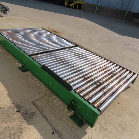52" Wide x 10' Long Chain Drive Pallet Conveyor 190VDC Tested 15FPM@75VDC
