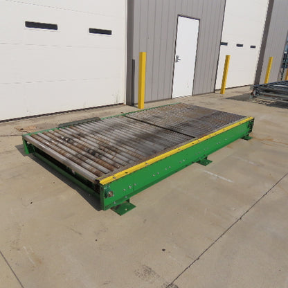 52" Wide x 10' Long Chain Drive Pallet Conveyor 190VDC Tested 15FPM@75VDC