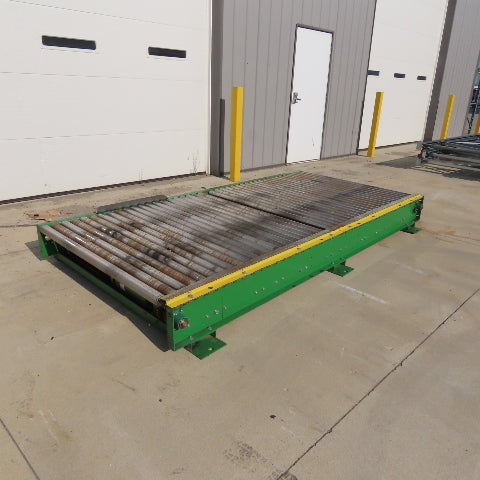 52" Wide x 10' Long Chain Drive Pallet Conveyor 190VDC Tested 15FPM@75VDC