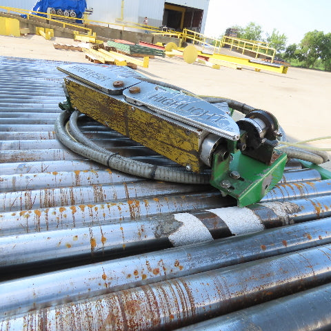 52" Wide x 10' Long Chain Drive Pallet Conveyor 190VDC Tested 15FPM@75VDC