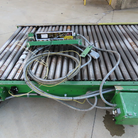 52" Wide x 10' Long Chain Drive Pallet Conveyor 190VDC Tested 15FPM@75VDC