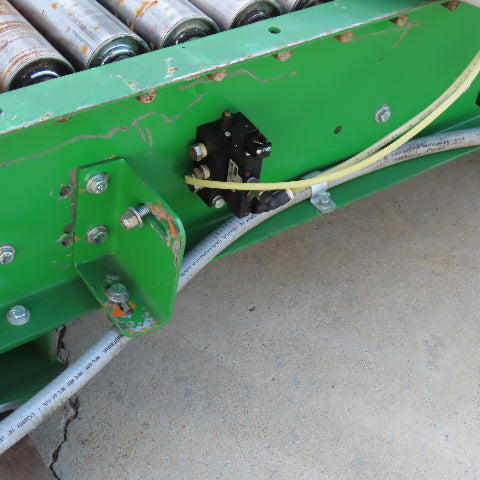 52" Wide x 10' Long Chain Drive Pallet Conveyor 190VDC Tested 15FPM@75VDC
