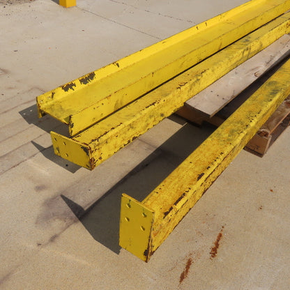 2 Post Free Standing 8x4 I-Beam Trolley Gantry Crane 9' Travel 109" Tall