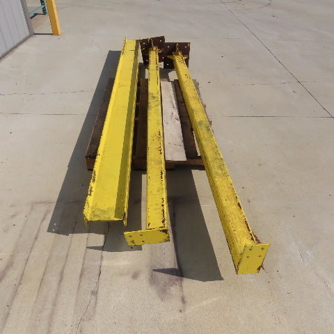 2 Post Free Standing 8x4 I-Beam Trolley Gantry Crane 9' Travel 109" Tall