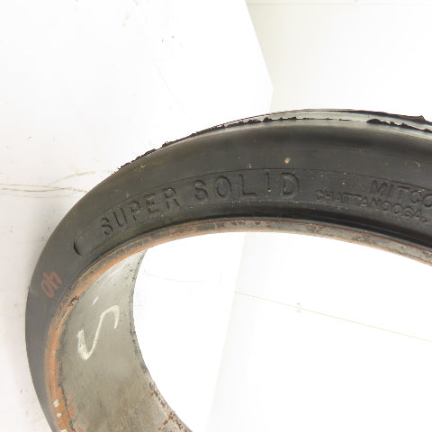 MITCO 20x5x16 Solid Rubber Press-On Forklift Tire Wheel