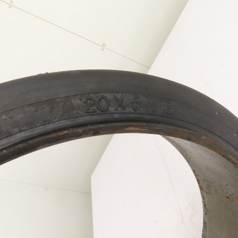 MITCO 20x5x16 Solid Rubber Press-On Forklift Tire Wheel