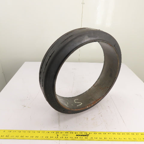 MITCO 20x5x16 Solid Rubber Press-On Forklift Tire Wheel