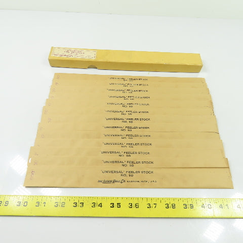 Lufkin 10 Universal Feeler Stock 0.009" Thick 12" Long Lot Of 13