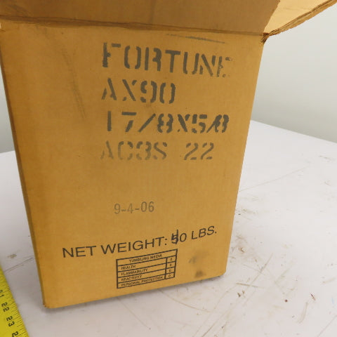 Fortune AC3S22 AX90 1-7/8 x 5/8 Angle Cut Triangle Ceramic Tumbling Media 40+lbs