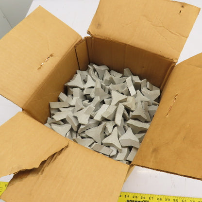 Fortune AC3S22 AX90 1-7/8 x 5/8 Angle Cut Triangle Ceramic Tumbling Media 40+lbs