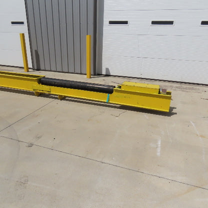 1000Lbs 3 Roll Load Rotating Sling Hoist 33' Long 4 Point Hook Mount 20FPM 480V