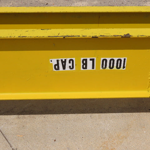 1000Lbs 3 Roll Load Rotating Sling Hoist 33' Long 4 Point Hook Mount 20FPM 480V