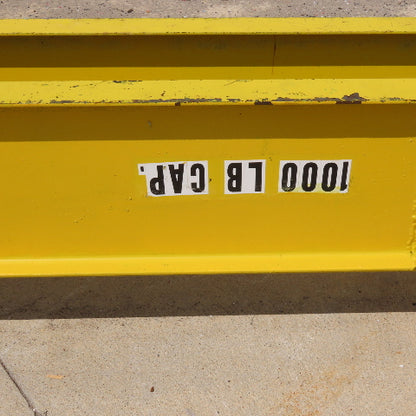 1000Lbs 3 Roll Load Rotating Sling Hoist 33' Long 4 Point Hook Mount 20FPM 480V