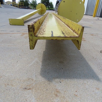 6 Ton 2 Post Free Standing 10x5" I-Beam Gantry Crane 20' Travel 12.5' Tall