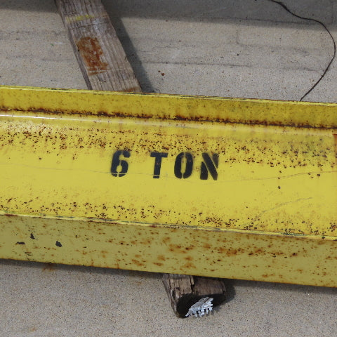 6 Ton 2 Post Free Standing 10x5" I-Beam Gantry Crane 20' Travel 12.5' Tall