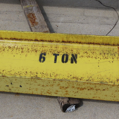 6 Ton 2 Post Free Standing 10x5" I-Beam Gantry Crane 20' Travel 12.5' Tall