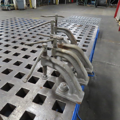 Weldsale 5' x 6' x 2-1/2" Thick Workholding Platen Welding Table W/ Clamps